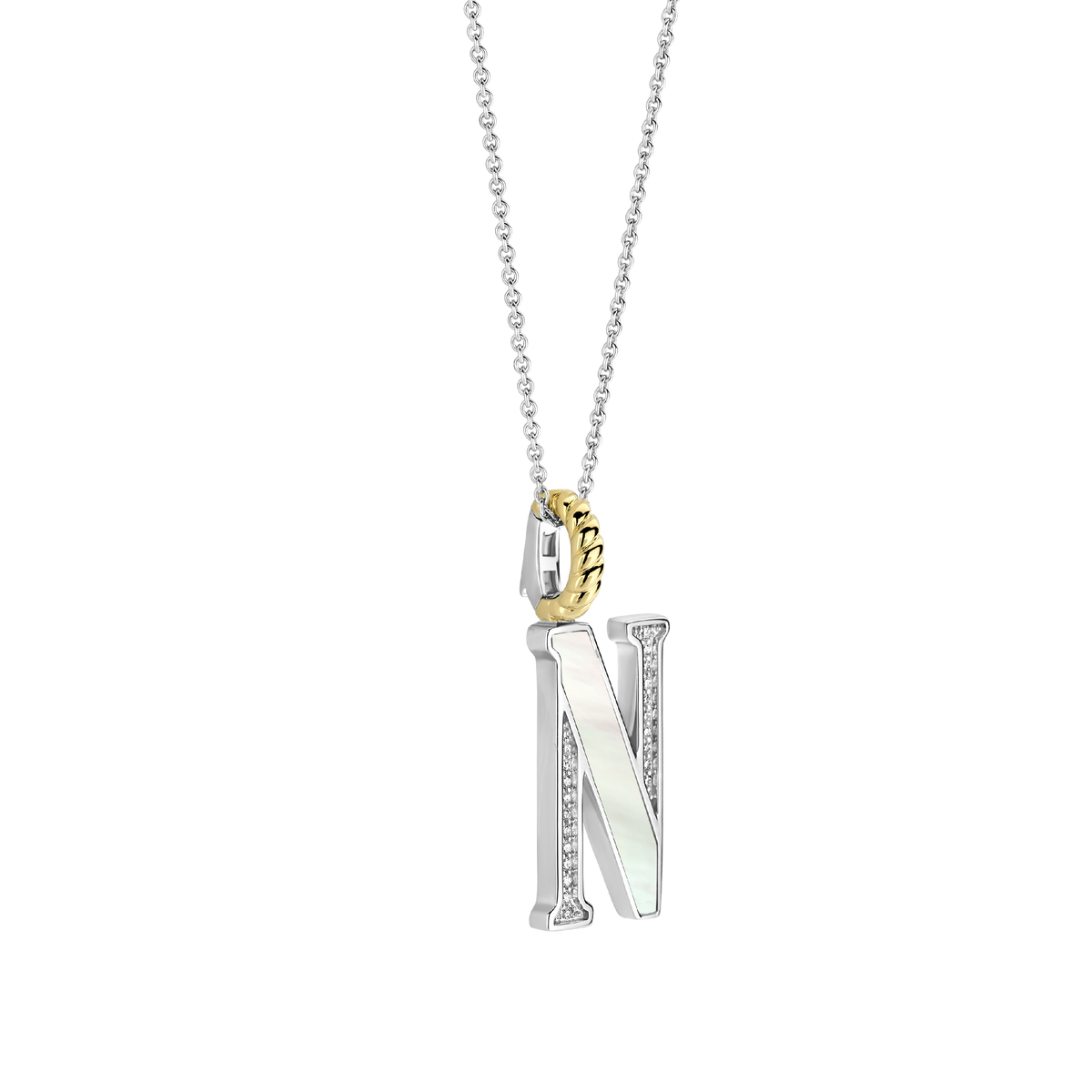 Ti Sento Milano Pendentif lettre N Lettres et chiffres 6840MW_N