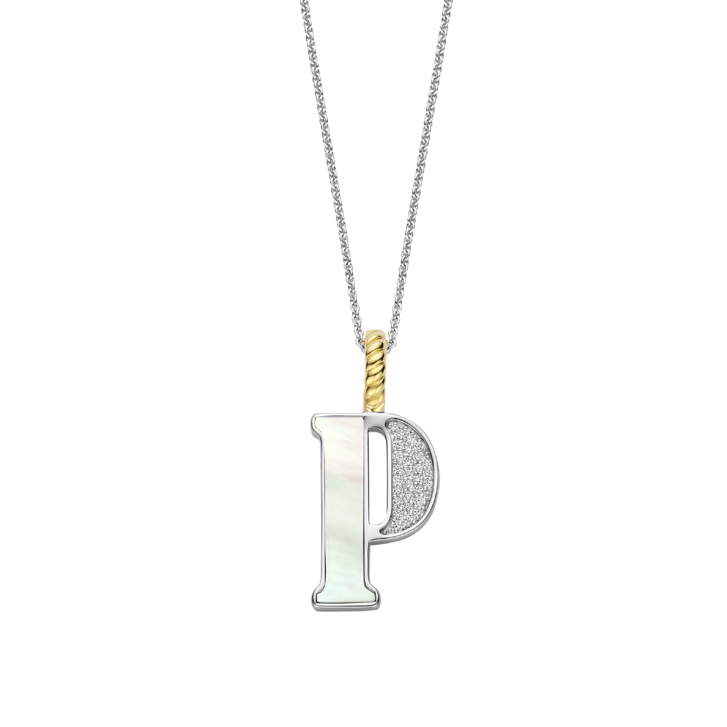 Ti Sento Milano Pendentif lettre P Lettres et chiffres 6840MW_P