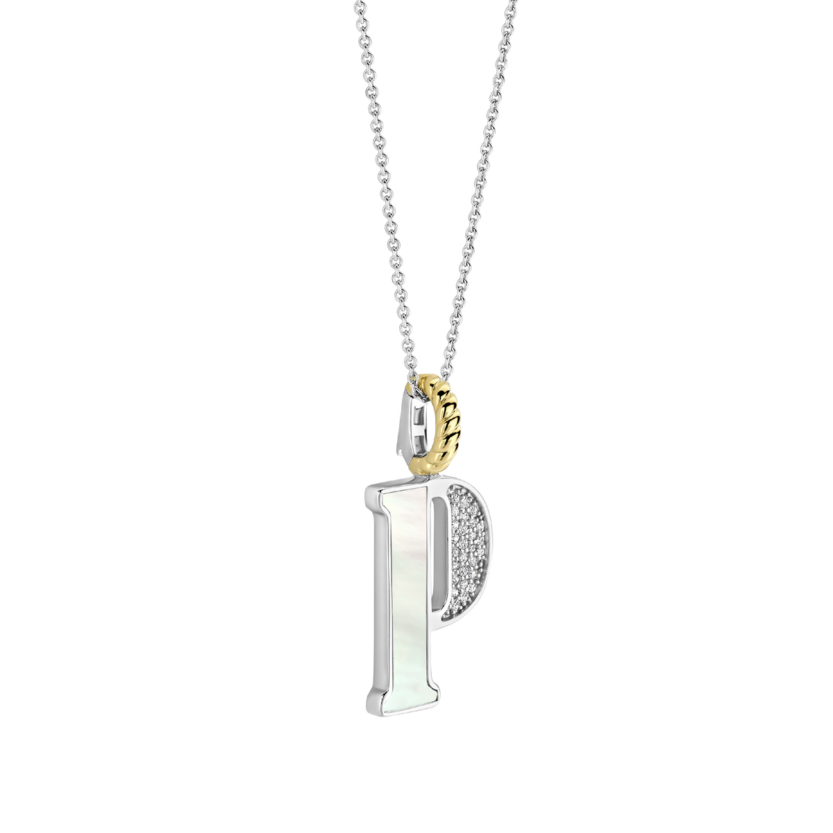 Ti Sento Milano Pendentif lettre P Lettres et chiffres 6840MW_P