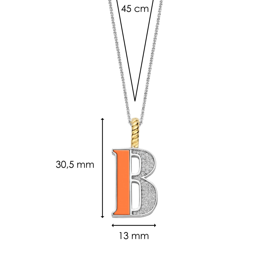 Ti Sento Milano Pendentif lettre B Lettres et chiffres 6840OR_B