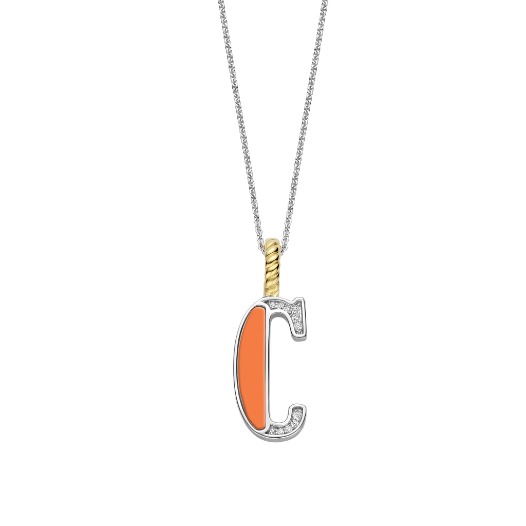 Ti Sento Milano Pendentif lettre C Lettres et chiffres 6840OR_C