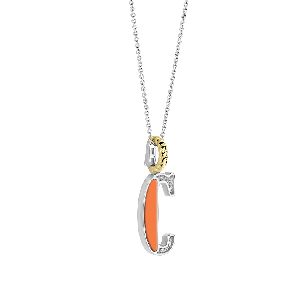 Ti Sento Milano Pendentif lettre C Lettres et chiffres 6840OR_C