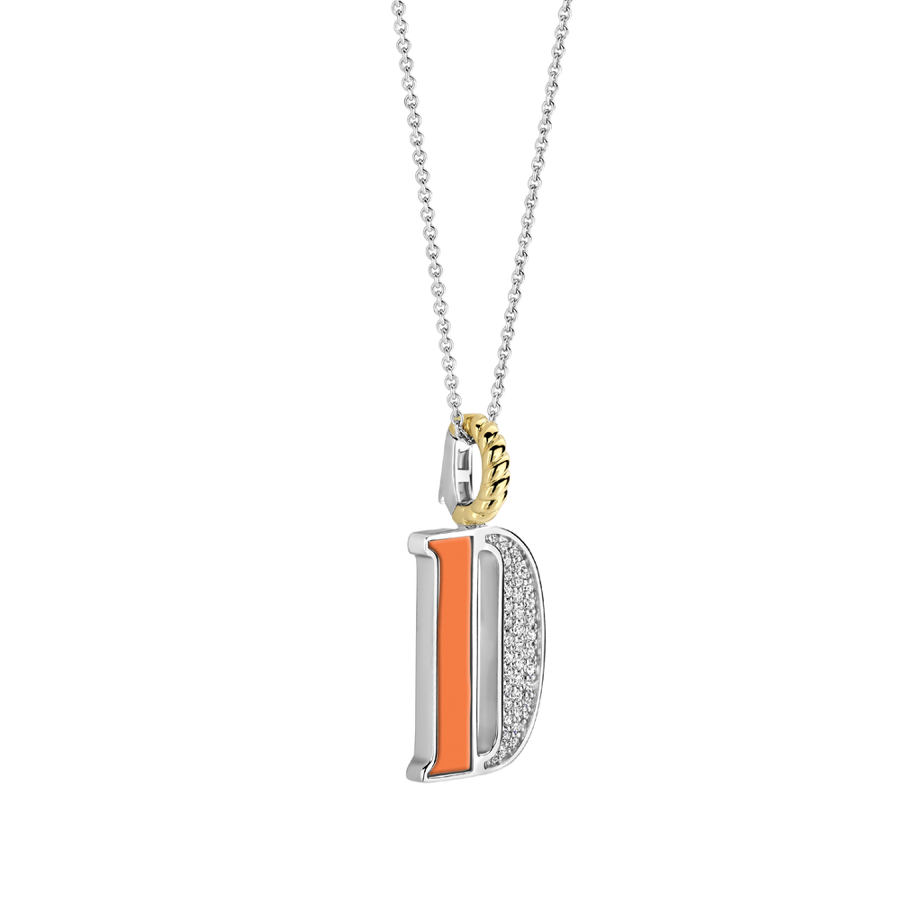Ti Sento Milano Pendentif lettre D Lettres et chiffres 6840OR_D