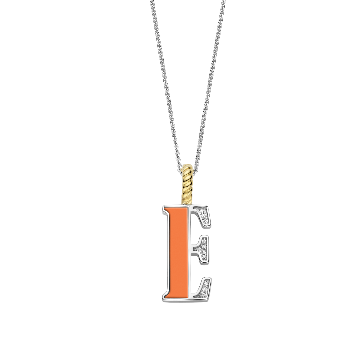 Ti Sento Milano Pendentif lettre E Lettres et chiffres 6840OR_E