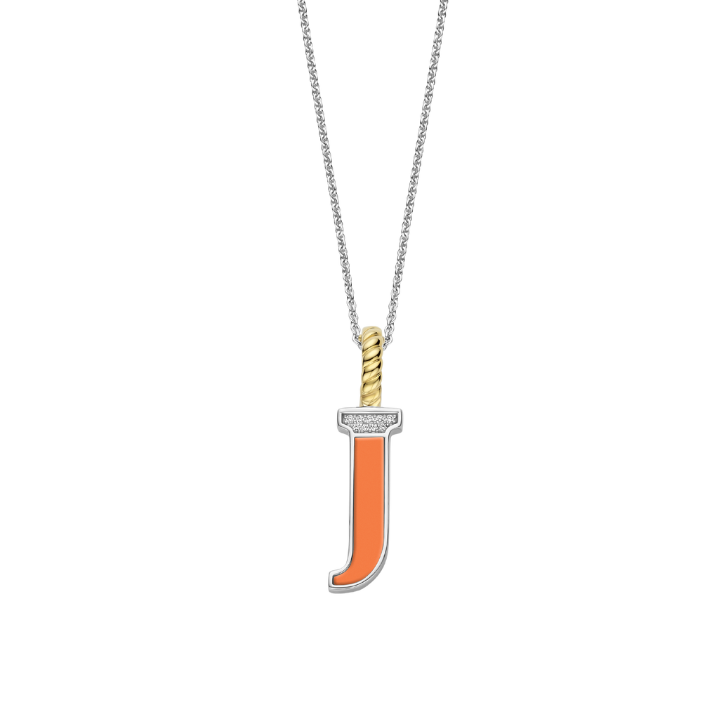 Ti Sento Milano Pendentif lettre J Lettres et chiffres 6840OR_J