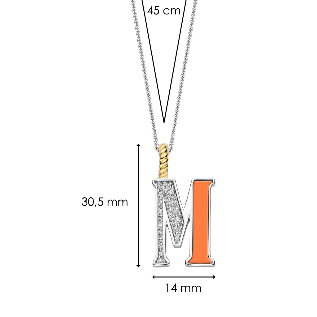 Ti Sento Milano Pendentif lettre M Lettres et chiffres 6840OR_M