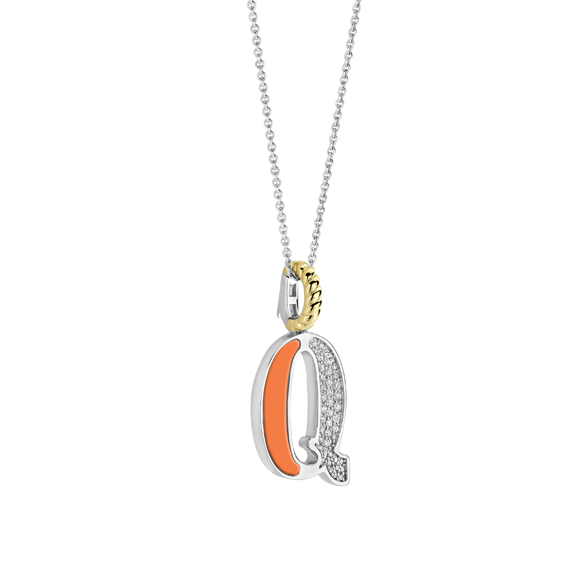Ti Sento Milano Pendentif lettre Q Lettres et chiffres 6840OR_Q