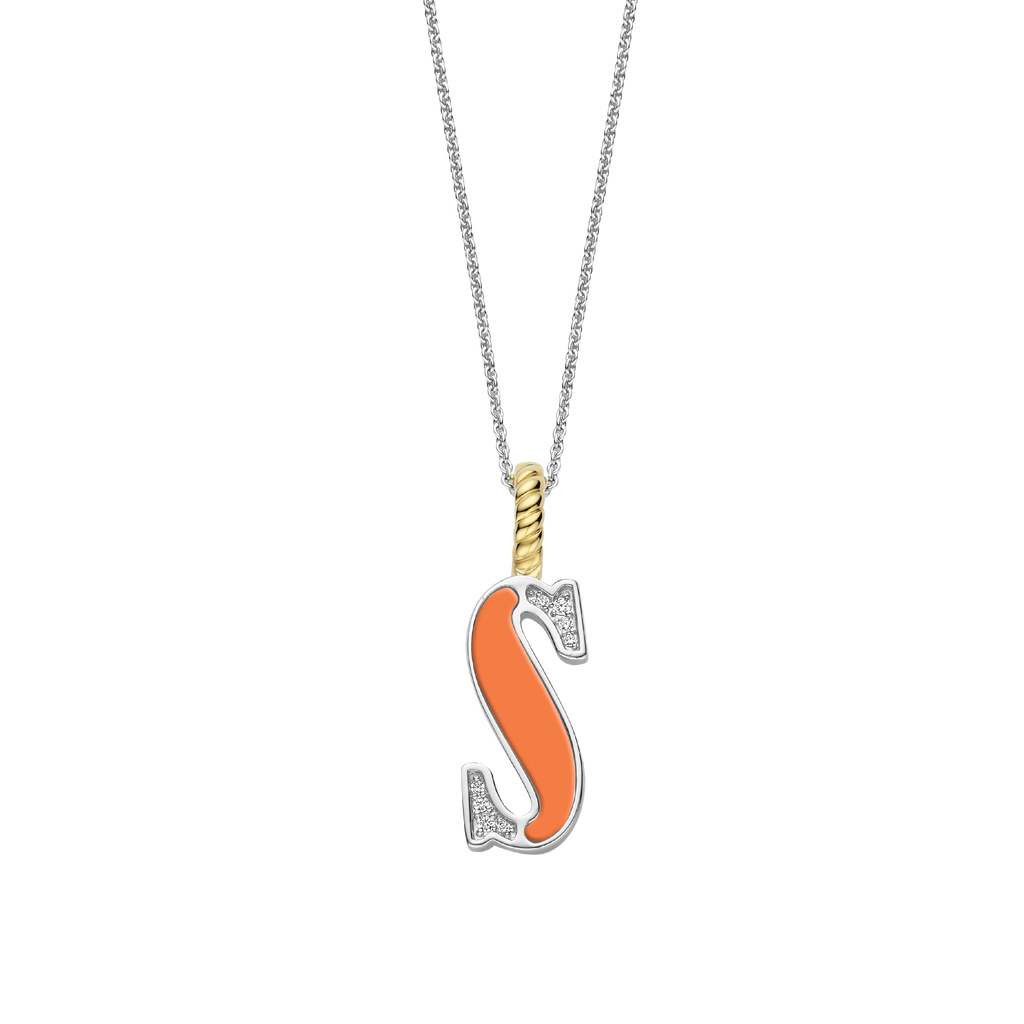 Ti Sento Milano Pendentif lettre S Lettres et chiffres 6840OR_S