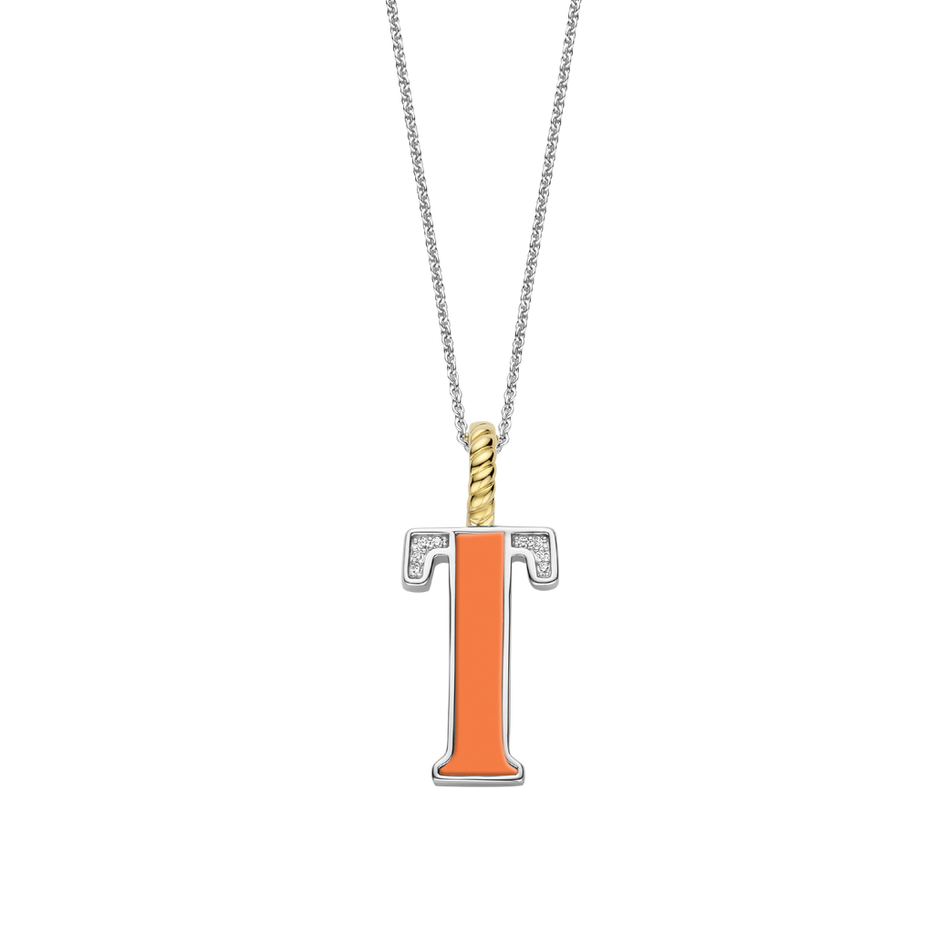Ti Sento Milano Pendentif lettre T Lettres et chiffres 6840OR_T