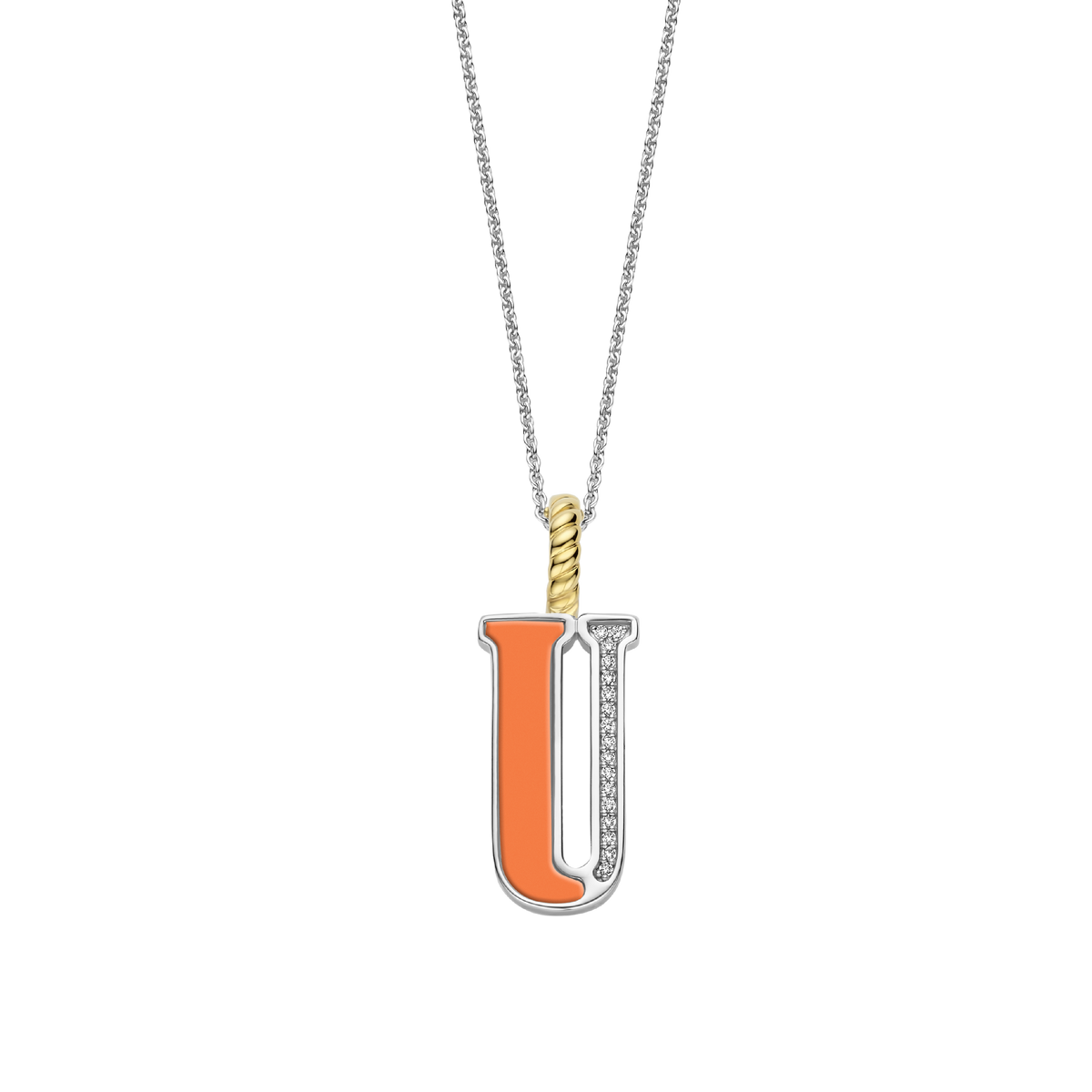Ti Sento Milano Pendentif lettre U Lettres et chiffres 6840OR_U