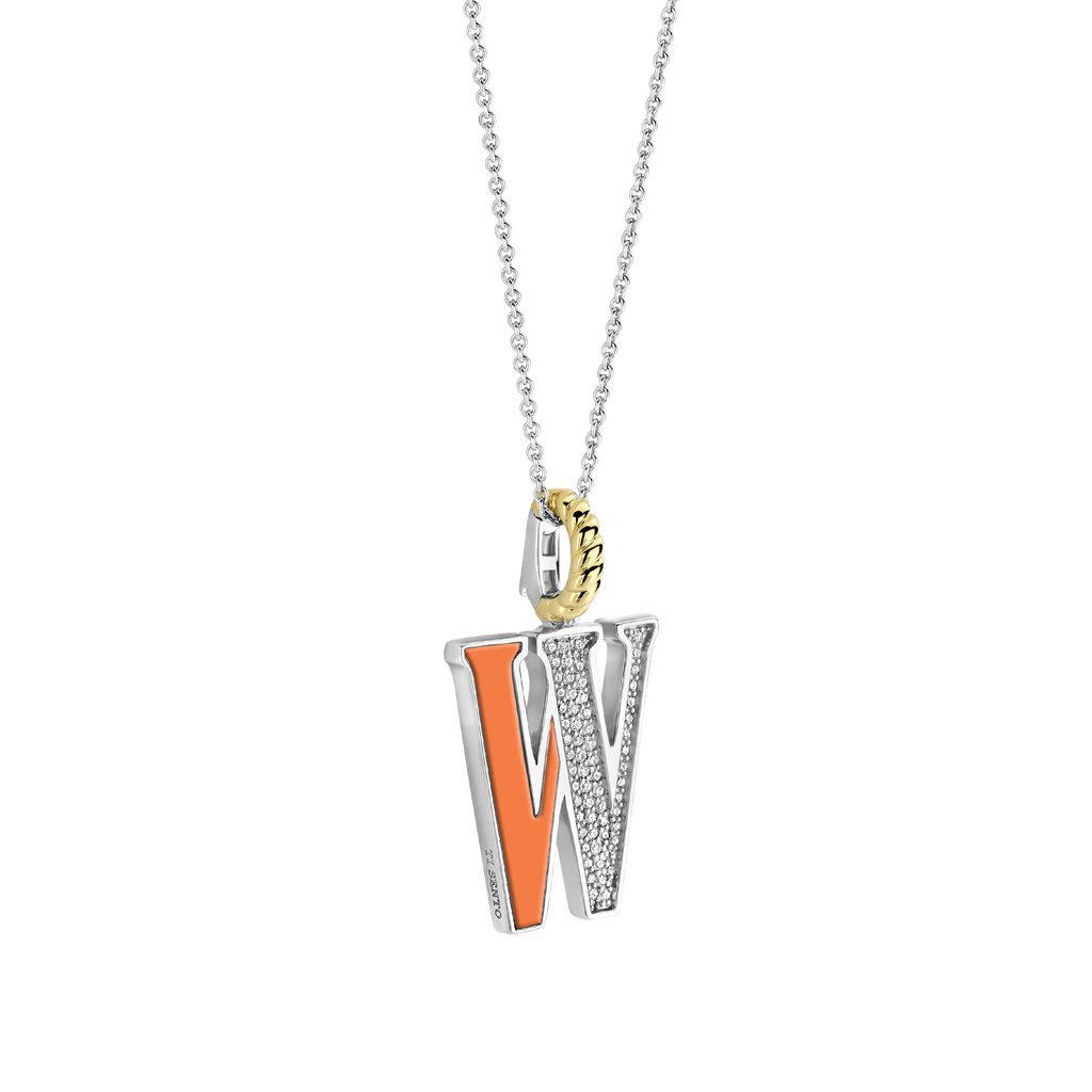 Ti Sento Milano Pendentif lettre W Lettres et chiffres 6840OR_W