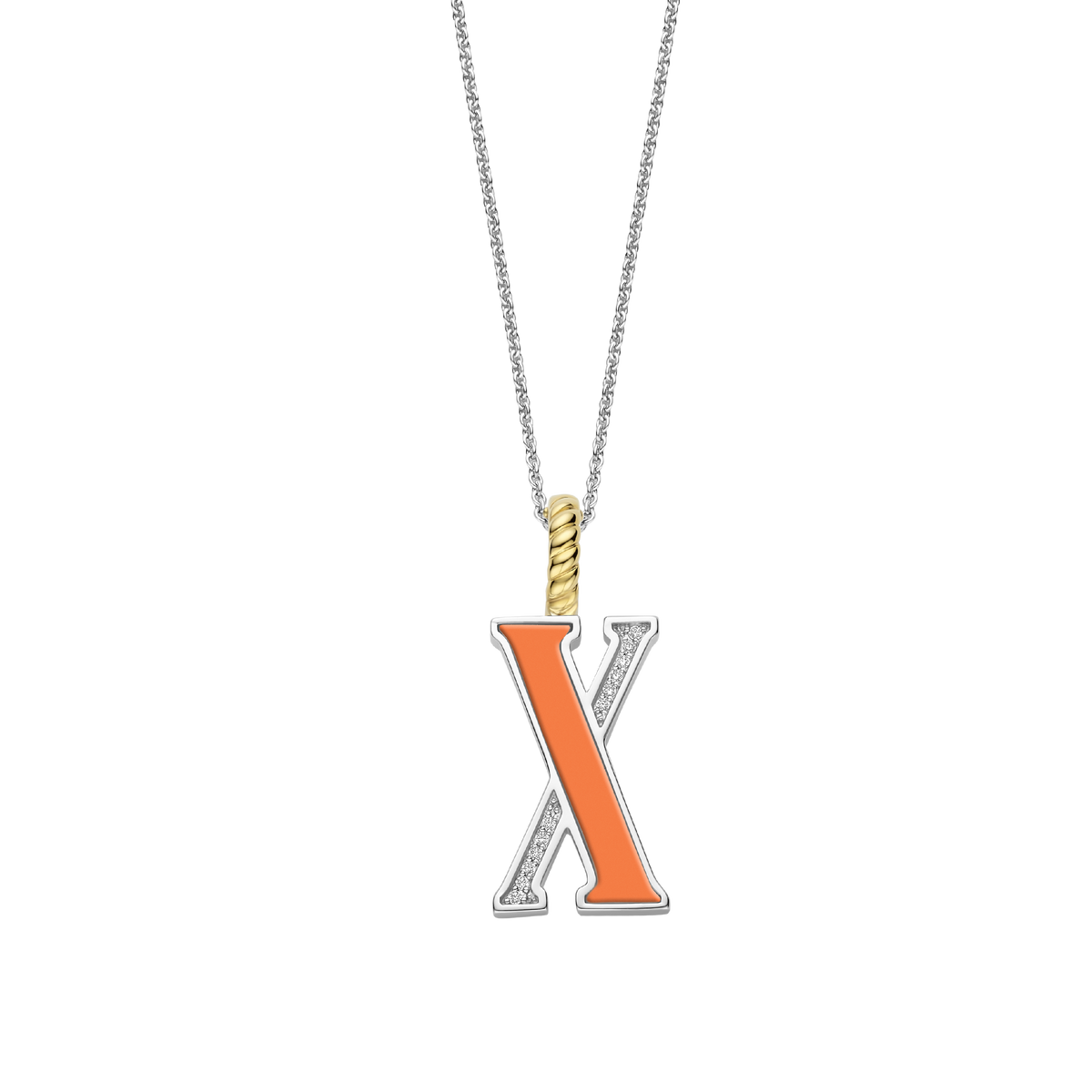 Ti Sento Milano Pendentif lettre X Lettres et chiffres 6840OR_X