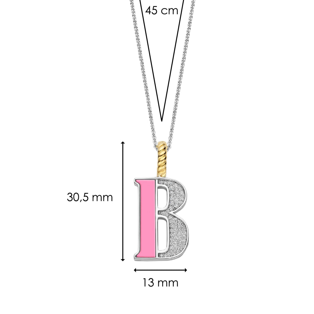 Ti Sento Milano Pendentif lettre B Lettres et chiffres 6840PI_B