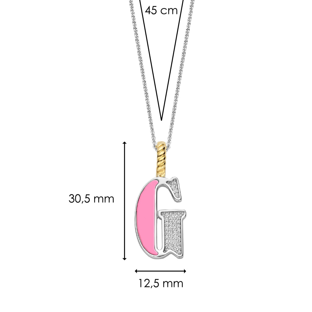 Ti Sento Milano Pendentif lettre G Lettres et chiffres 6840PI_G