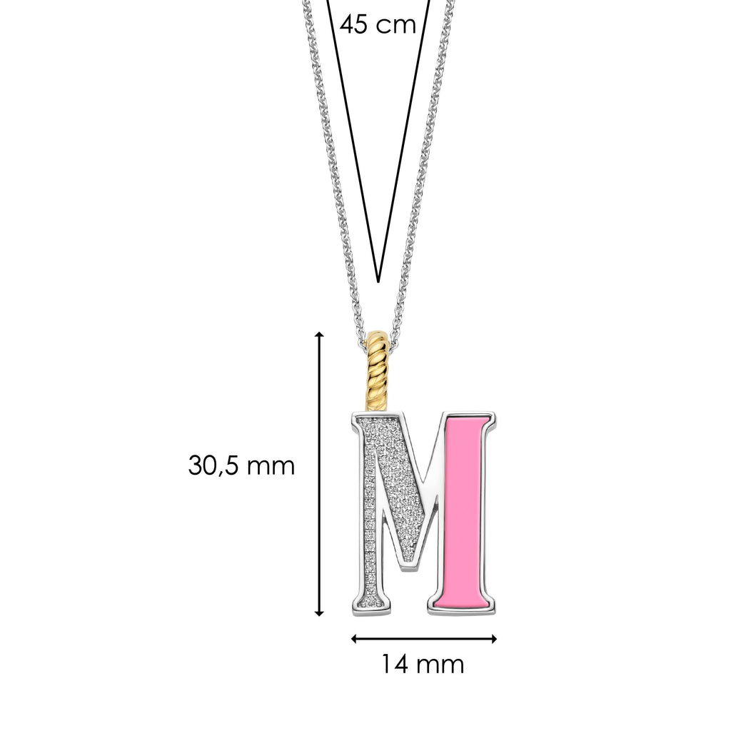 Ti Sento Milano Pendentif lettre M Lettres et chiffres 6840PI_M