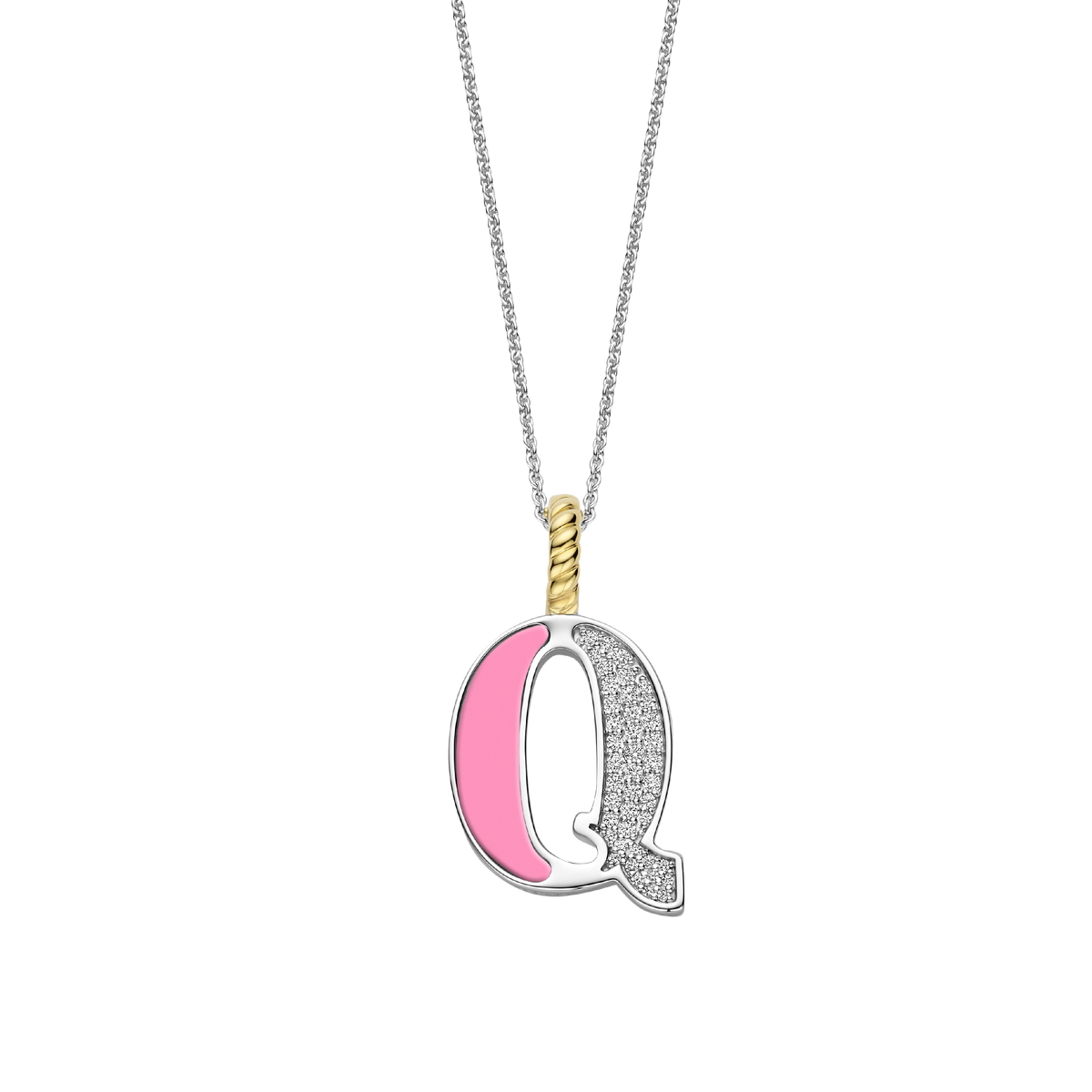 Ti Sento Milano Pendentif lettre Q Lettres et chiffres 6840PI_Q