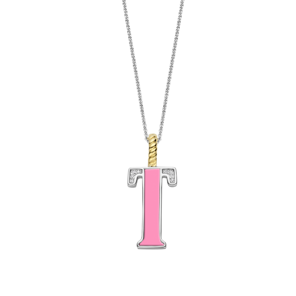 Ti Sento Milano Pendentif lettre T Lettres et chiffres 6840PI_T