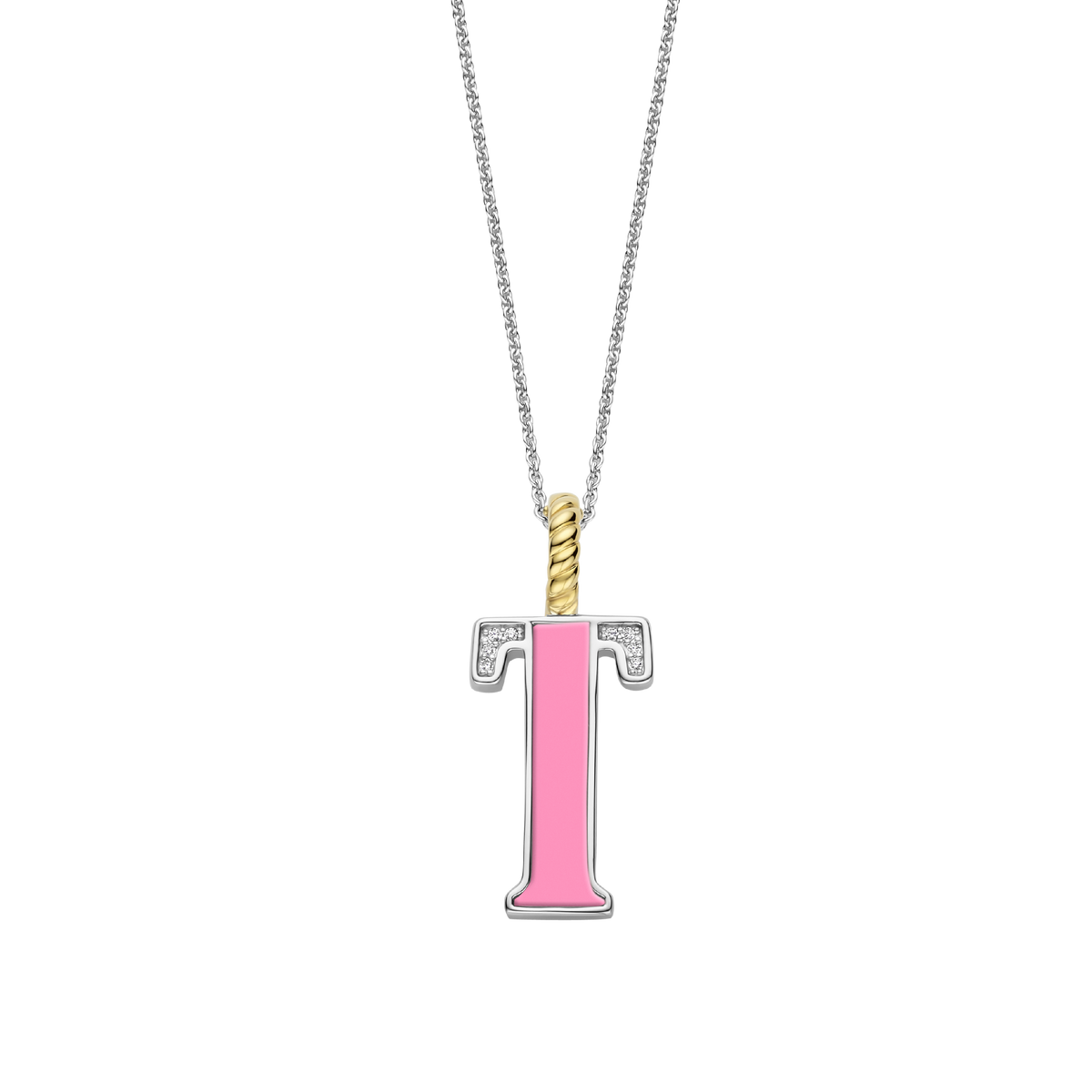 Ti Sento Milano Pendentif lettre T Lettres et chiffres 6840PI_T