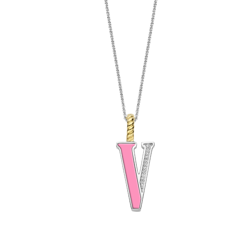 Ti Sento Milano Pendentif lettre V Lettres et chiffres 6840PI_V