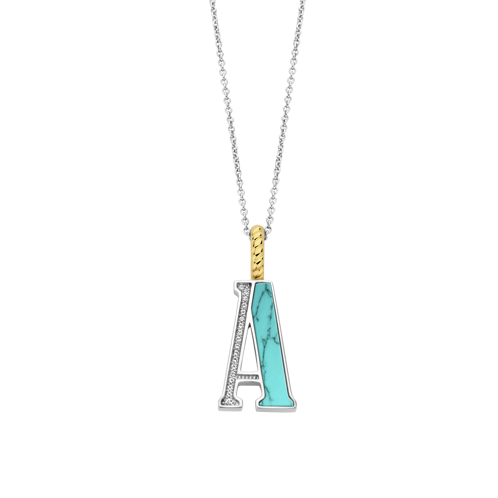 Ti Sento Milano Pendentif lettre A Lettres et chiffres 6840TQ_A