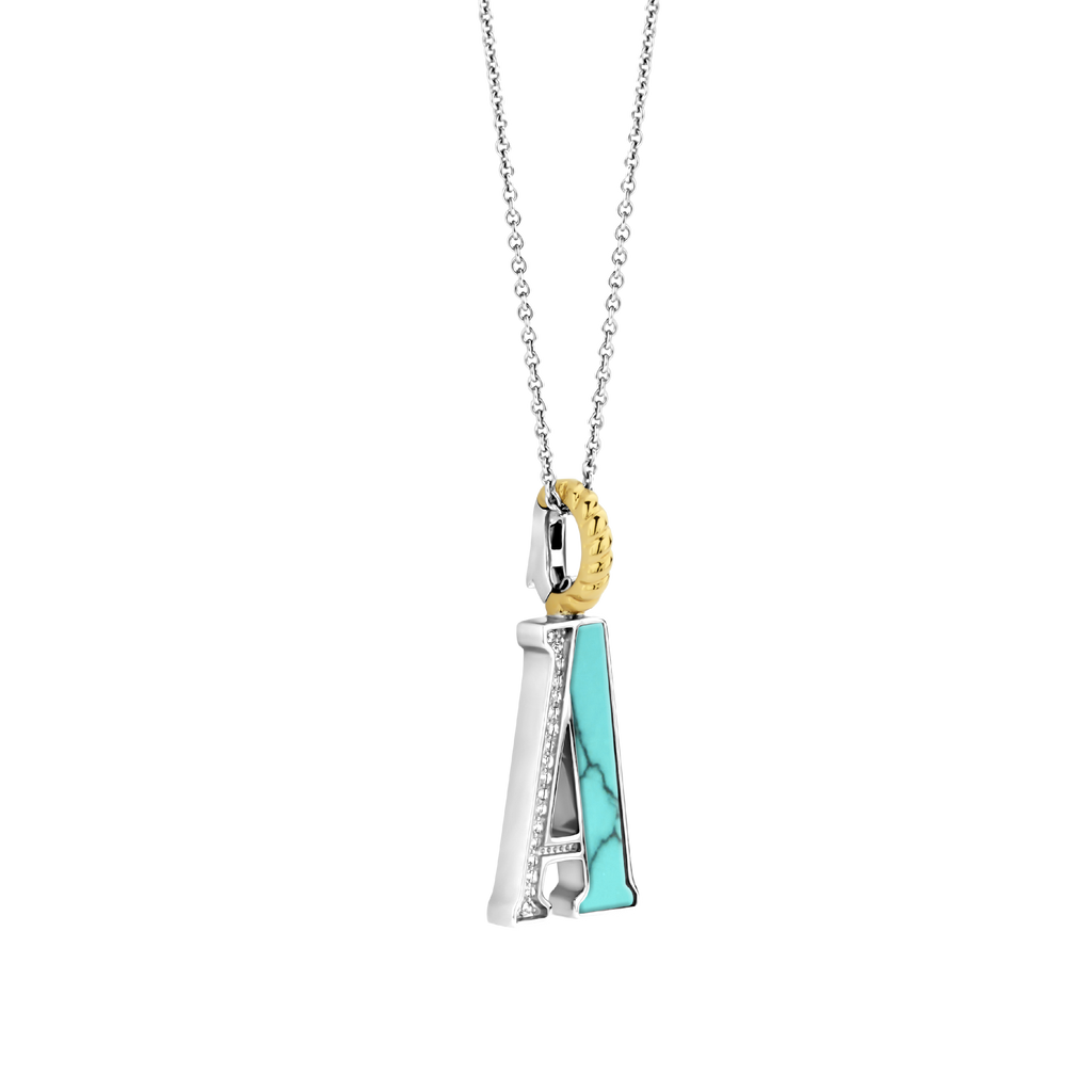 Ti Sento Milano Pendentif lettre A Lettres et chiffres 6840TQ_A