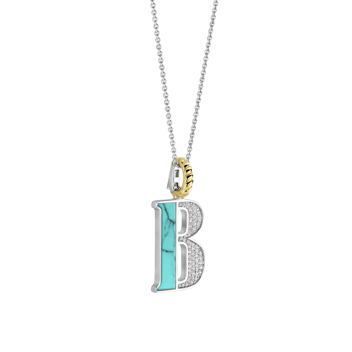 Ti Sento Milano Pendentif lettre B Lettres et chiffres 6840TQ_B