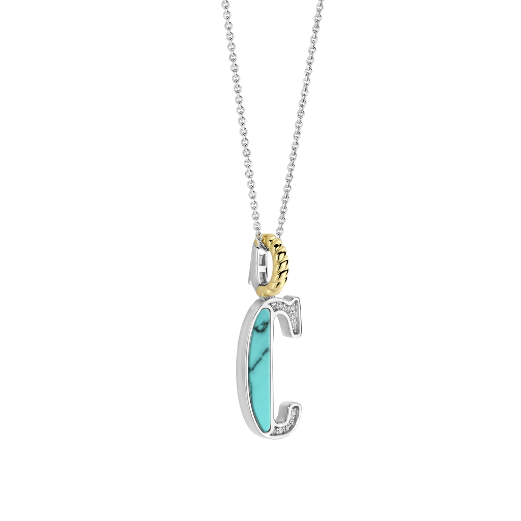 Ti Sento Milano Pendentif lettre C Lettres et chiffres 6840TQ_C