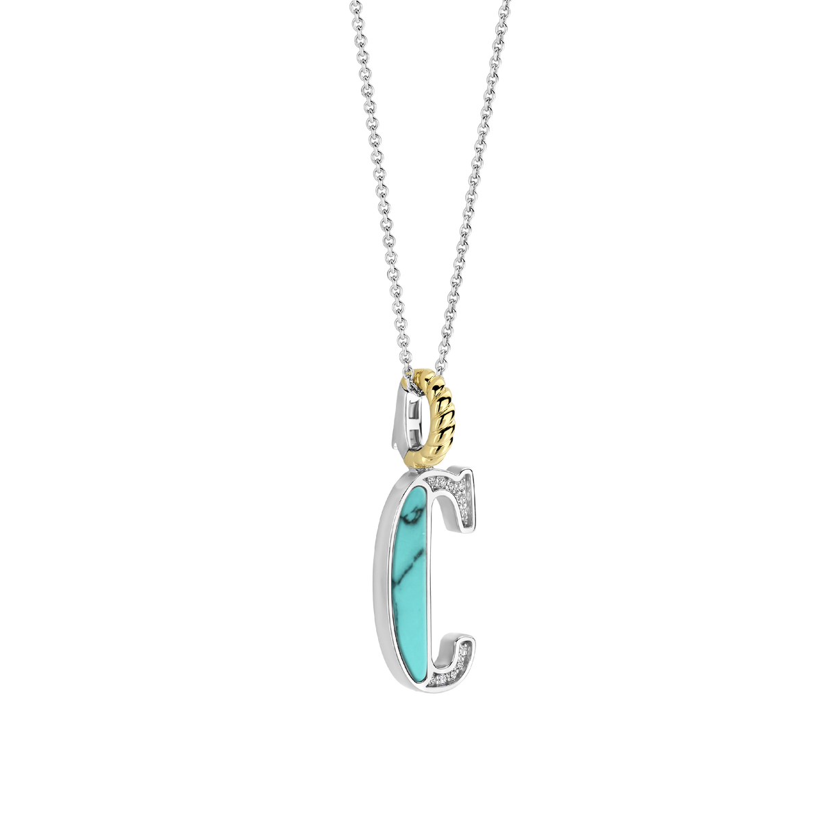 Ti Sento Milano Pendentif lettre C Lettres et chiffres 6840TQ_C