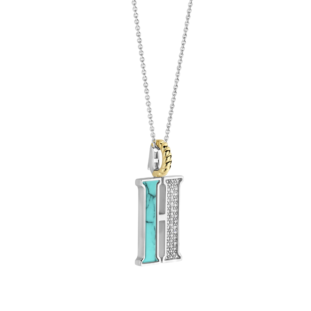 Ti Sento Milano Pendentif lettre H Lettres et chiffres 6840TQ_H