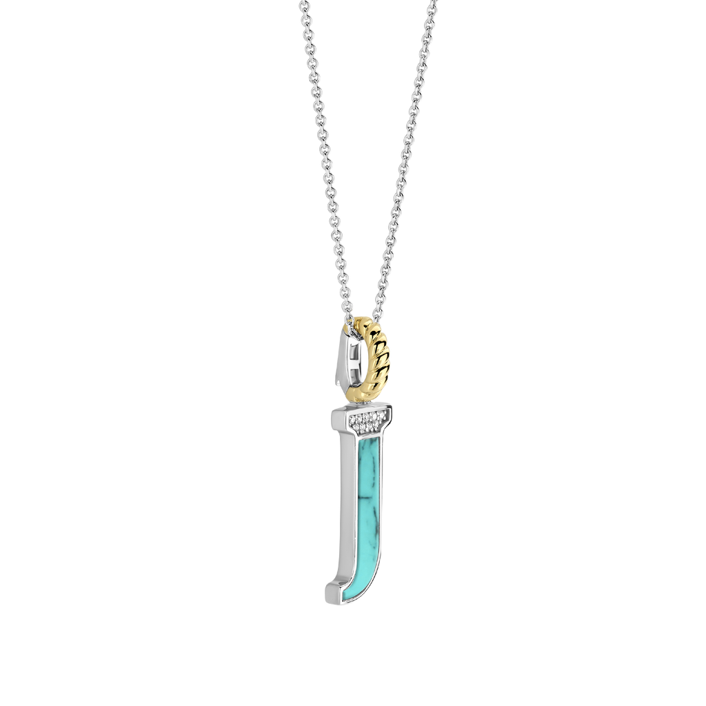 Ti Sento Milano Pendentif lettre J Lettres et chiffres 6840TQ_J