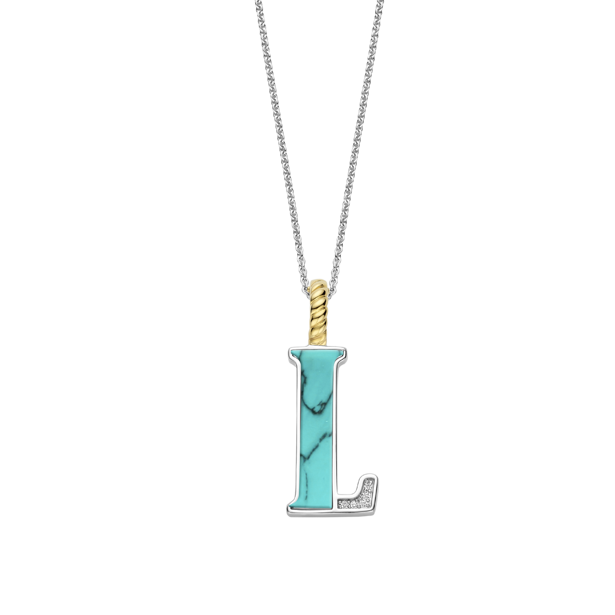 Ti Sento Milano Pendentif lettre L Lettres et chiffres 6840TQ_L