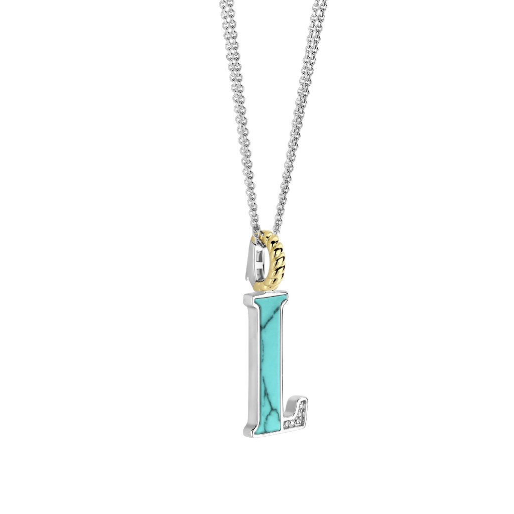 Ti Sento Milano Pendentif lettre L Lettres et chiffres 6840TQ_L
