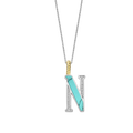 Ti Sento Milano Pendentif lettre N Lettres et chiffres 6840TQ_N
