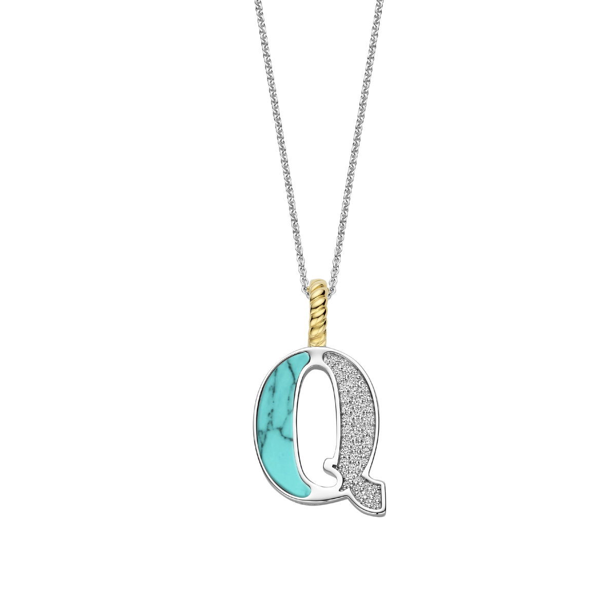 Ti Sento Milano Pendentif lettre Q Lettres et chiffres 6840TQ_Q