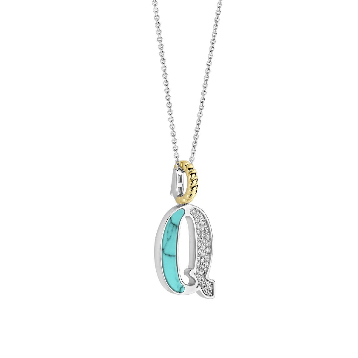 Ti Sento Milano Pendentif lettre Q Lettres et chiffres 6840TQ_Q