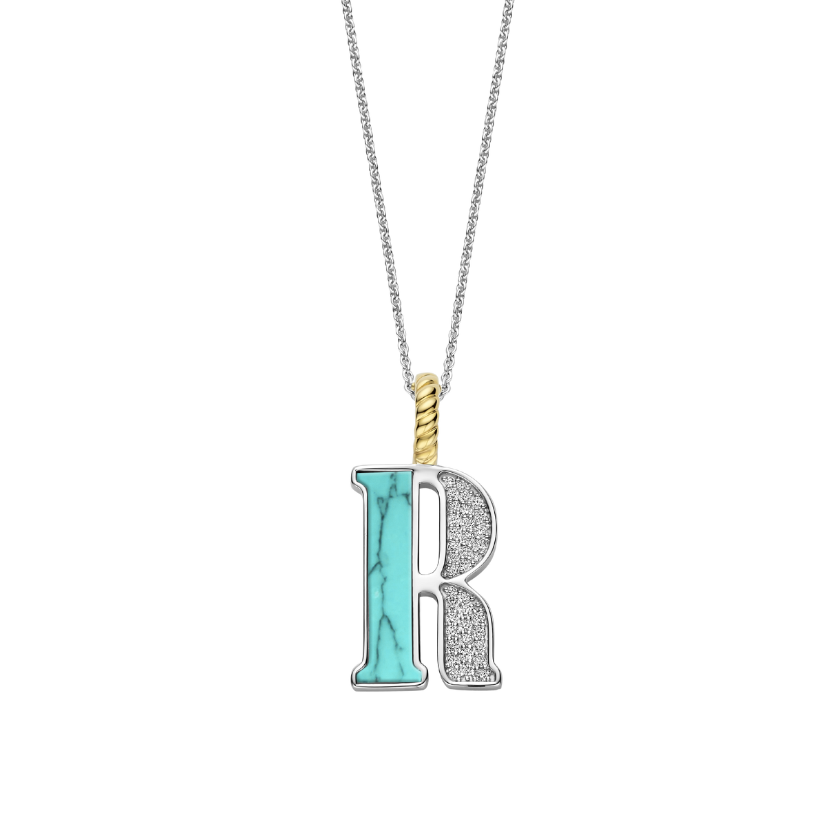 Ti Sento Milano Pendentif lettre R Lettres et chiffres 6840TQ_R