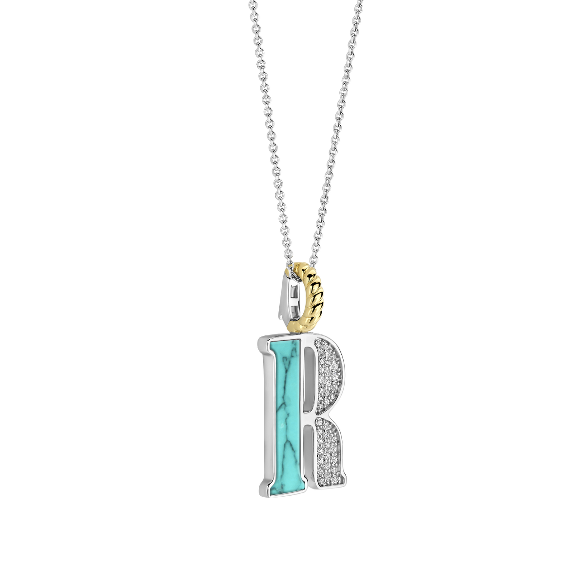 Ti Sento Milano Pendentif lettre R Lettres et chiffres 6840TQ_R