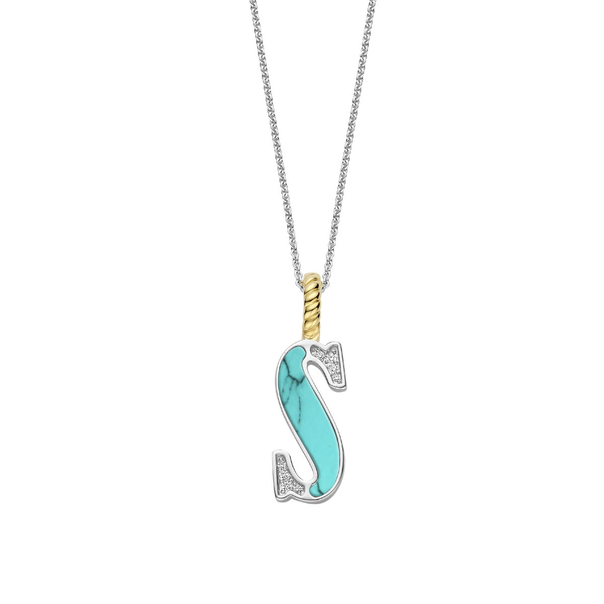 Ti Sento Milano Pendentif lettre S Lettres et chiffres 6840TQ_S