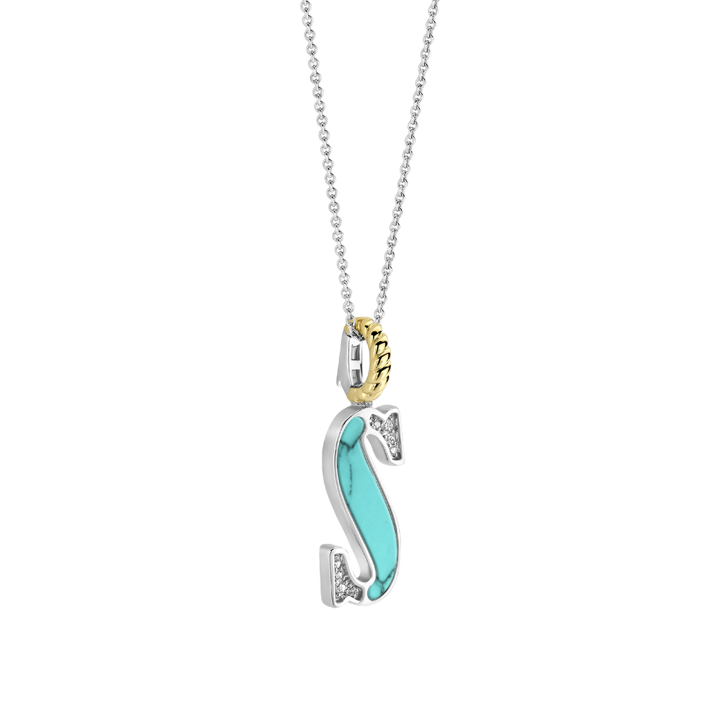 Ti Sento Milano Pendentif lettre S Lettres et chiffres 6840TQ_S