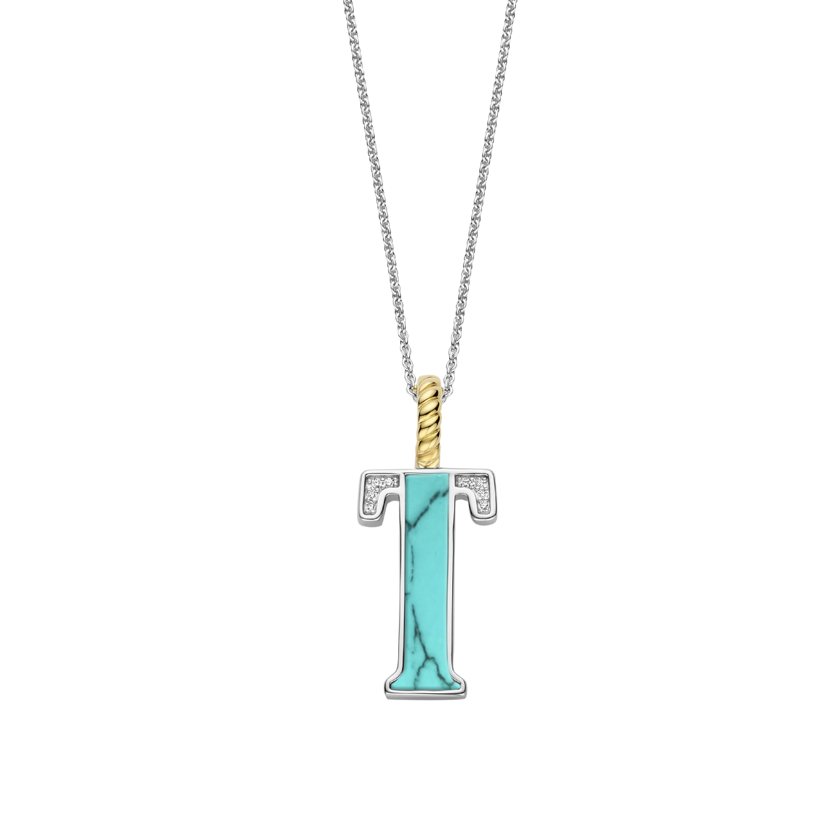 Ti Sento Milano Pendentif lettre T Lettres et chiffres 6840TQ_T