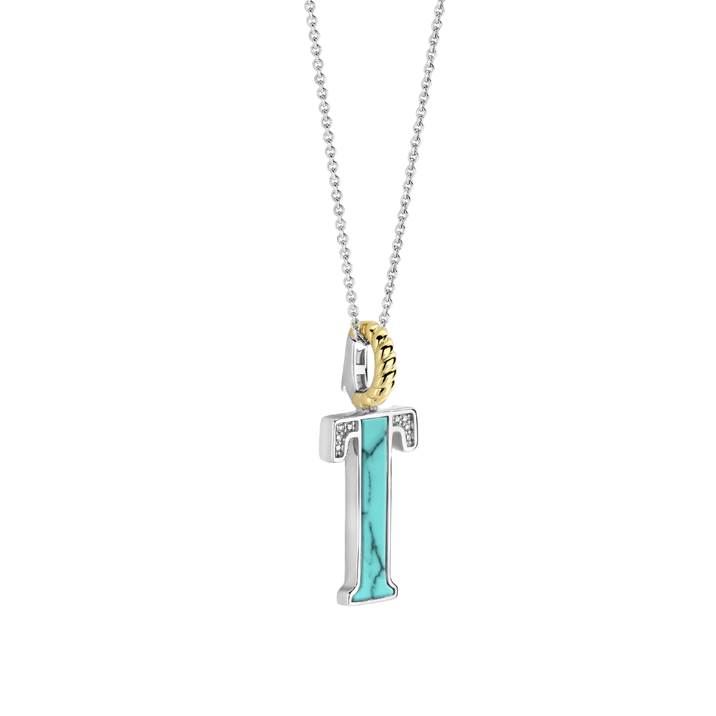 Ti Sento Milano Pendentif lettre T Lettres et chiffres 6840TQ_T