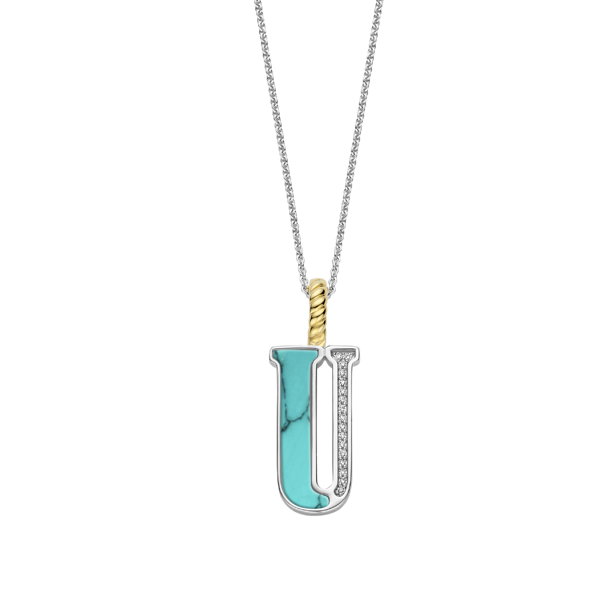 Ti Sento Milano Pendentif lettre U Lettres et chiffres 6840TQ_U