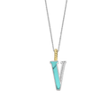 Ti Sento Milano Pendentif lettre V Lettres et chiffres 6840TQ_V