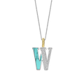 Ti Sento Milano Pendentif lettre W Lettres et chiffres 6840TQ_W