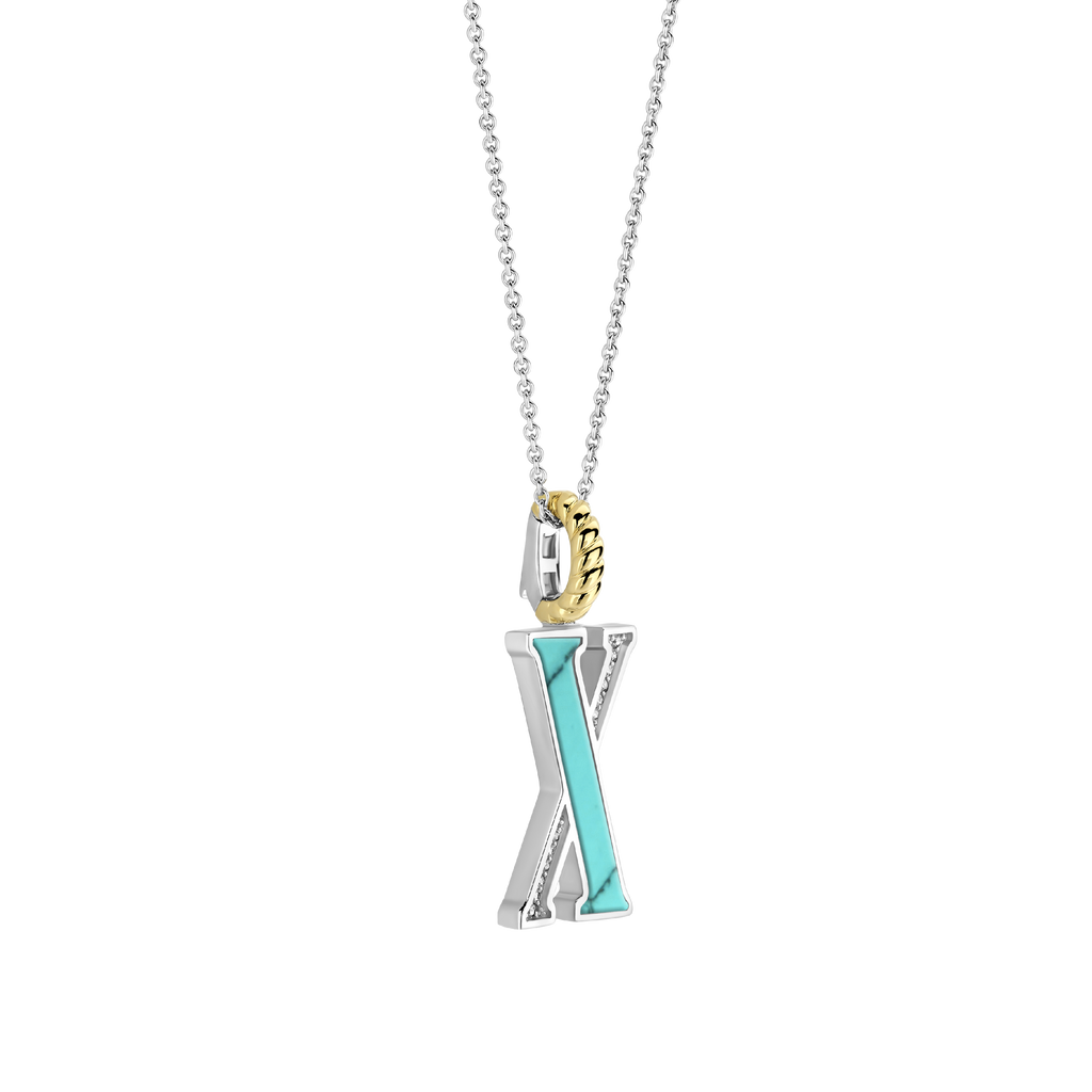 Ti Sento Milano Pendentif lettre X Lettres et chiffres 6840TQ_X