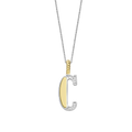 Ti Sento Milano Pendentif lettre C Lettres et chiffres 6840ZY_C
