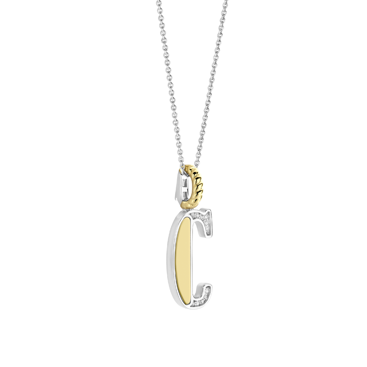 Ti Sento Milano Pendentif lettre C Lettres et chiffres 6840ZY_C