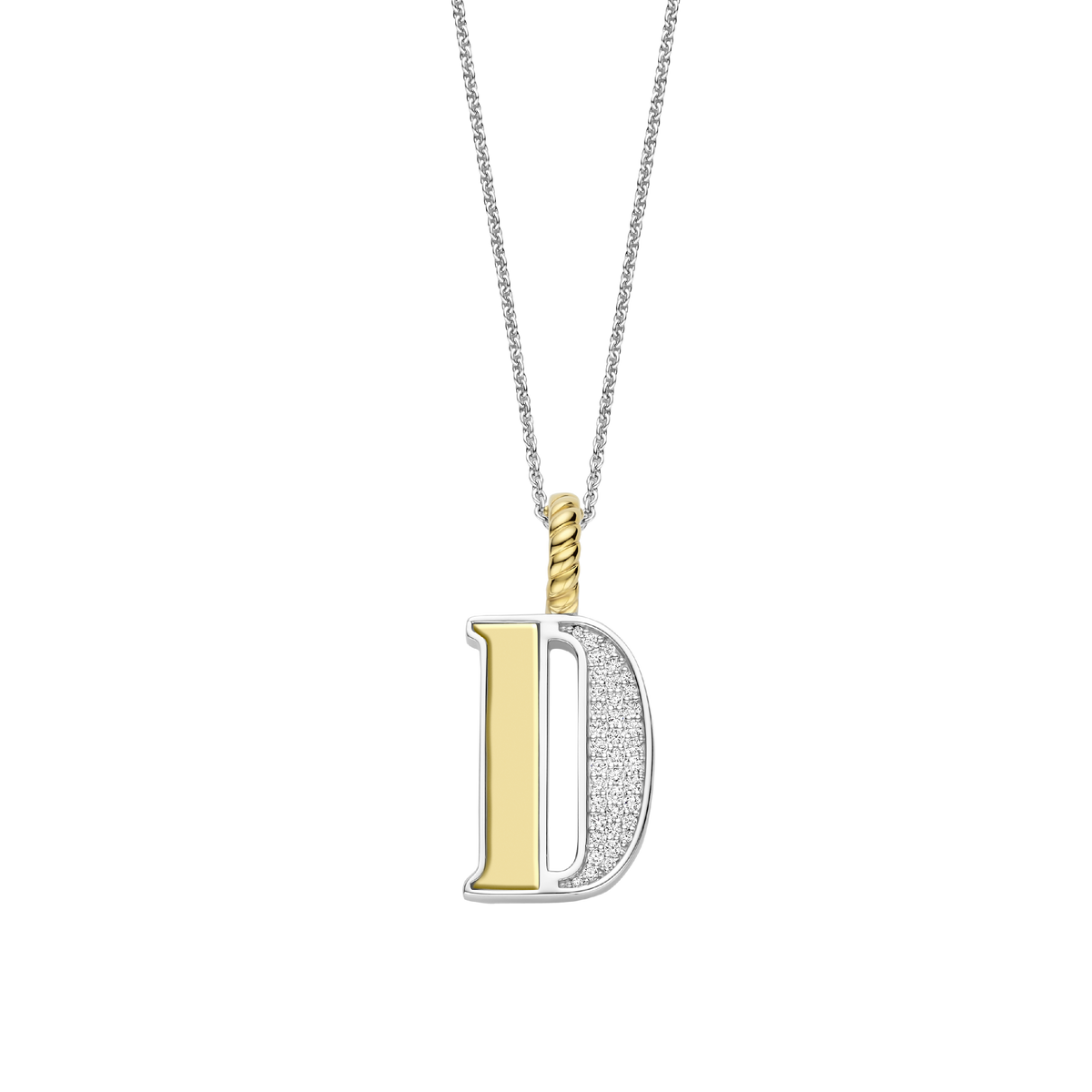 Ti Sento Milano Pendentif lettre D Lettres et chiffres 6840ZY_D