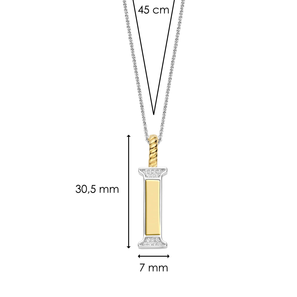 Ti Sento Milano Pendentif lettre I Lettres et chiffres 6840ZY_I