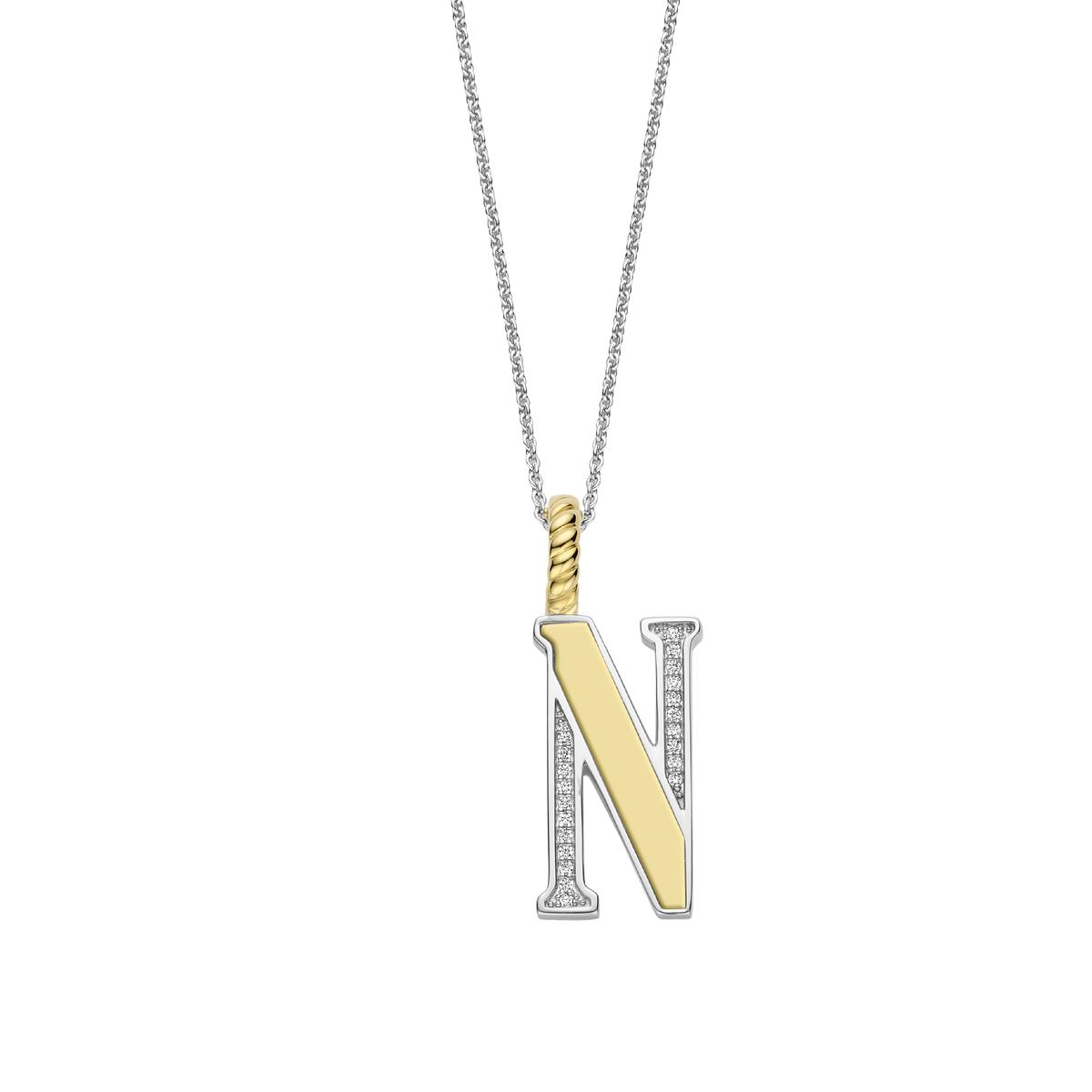 Ti Sento Milano Pendentif lettre N Lettres et chiffres 6840ZY_N